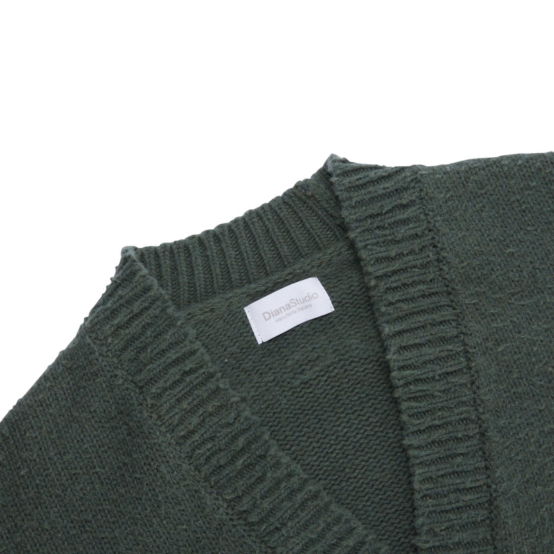 Cardigan oversize con lavorazione Casentino