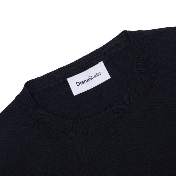 Girocollo in Lana Merino extrafine e Cotone organico