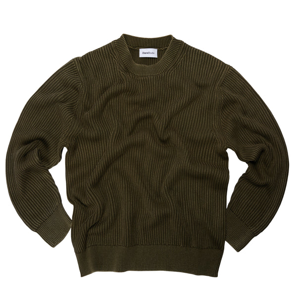 Girocollo in Cotone decolorato artigianalmente