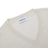 Scollo a V in Lana Merino extrafine e Cotone organico
