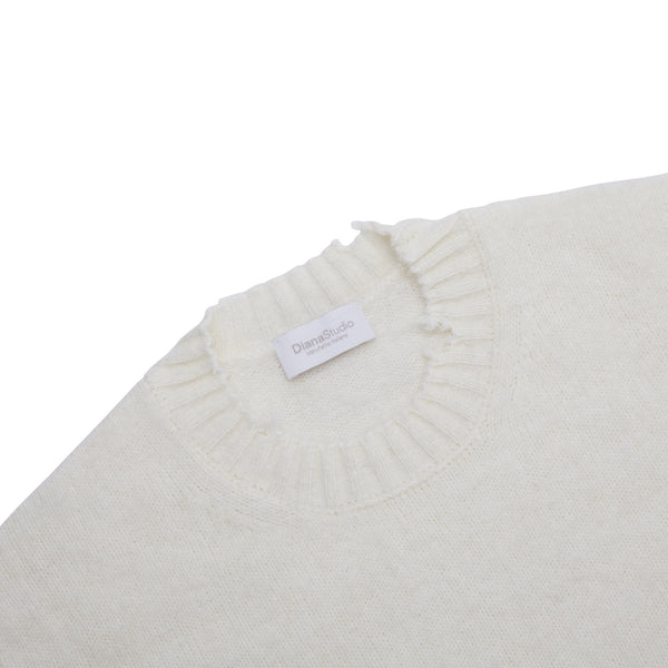 Girocollo garzato in misto Alpaca