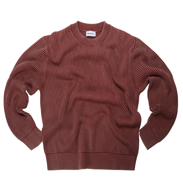 Girocollo in Cotone decolorato artigianalmente