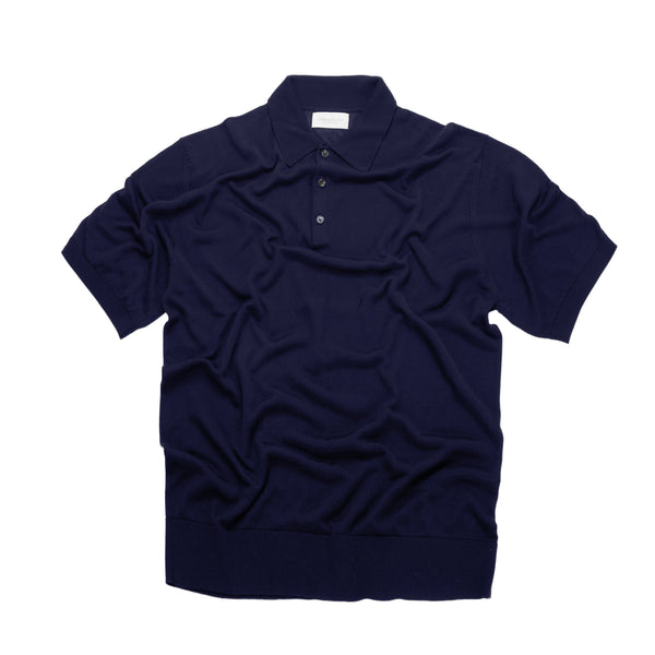 Polo in maglia in Lyocell - Variante Blu Navy - Immagine 6