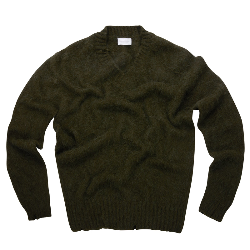 Scollo a V garzato in misto Alpaca