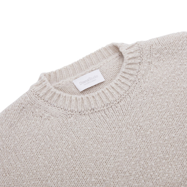 Oversized crewneck with Casentino workmanship