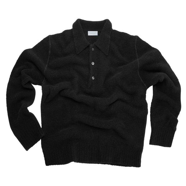 Polo bouclé misto Lana Merino