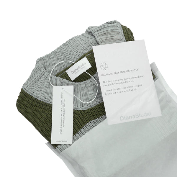 Girocollo in maglia Bicolor con Rotture - Immagine 7