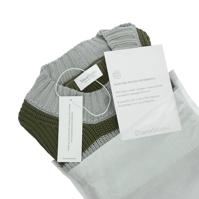 Girocollo in maglia Bicolor con Rotture - Immagine 7