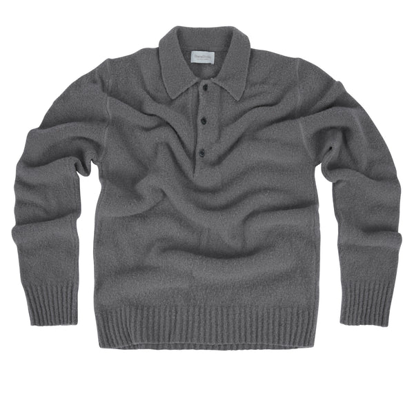 Polo bouclé misto Lana Merino