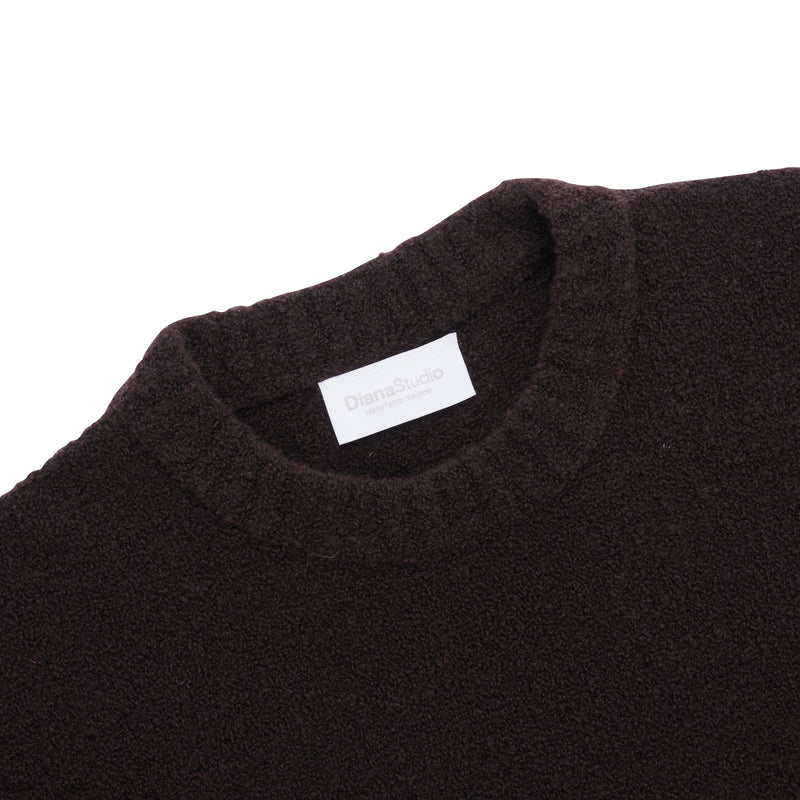 Girocollo bouclé in Lana Merino blend