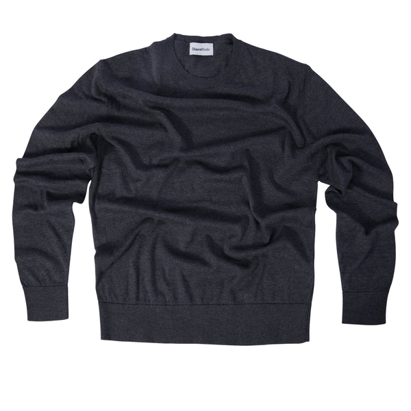 Girocollo in Lana Merino extrafine e Cotone organico