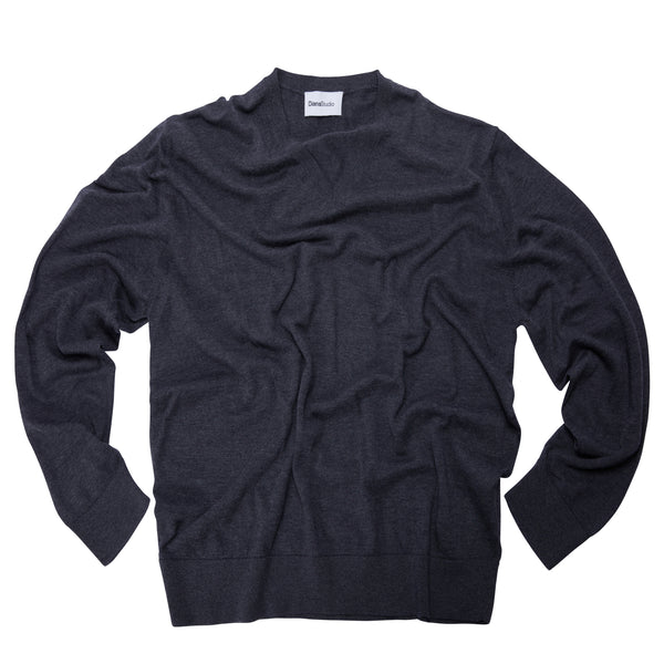 Scollo a V in Lana Merino extrafine e Cotone organico