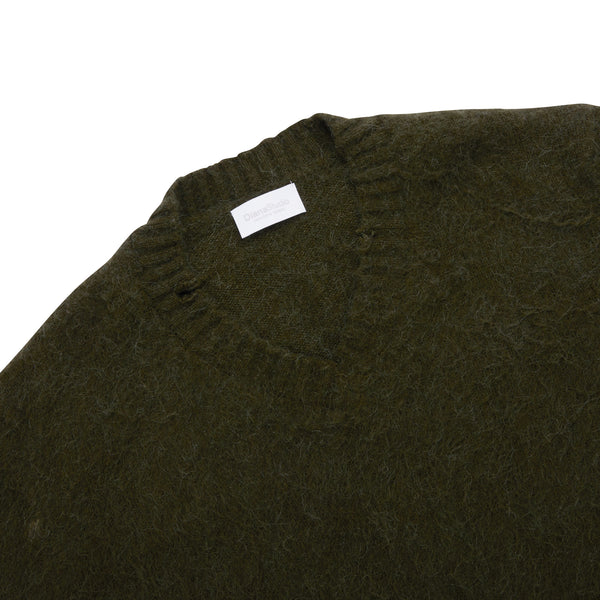 Scollo a V garzato in misto Alpaca