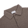 Polo in punto canestro in Cashmere e Lana
