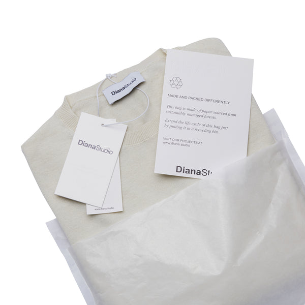 Girocollo in Lana Merino extrafine e Cotone organico