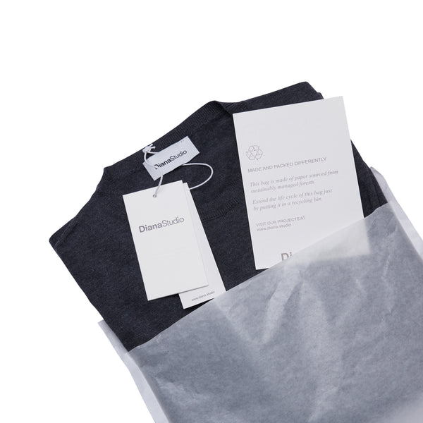 Girocollo in Lana Merino extrafine e Cotone organico