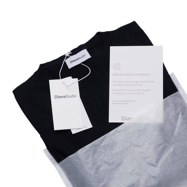 Girocollo in Lana Merino extrafine e Cotone organico