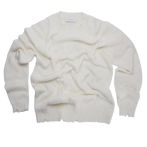 Girocollo garzato in misto Alpaca