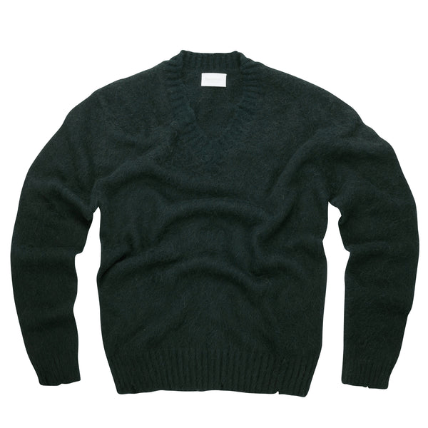 Scollo a V garzato in misto Alpaca