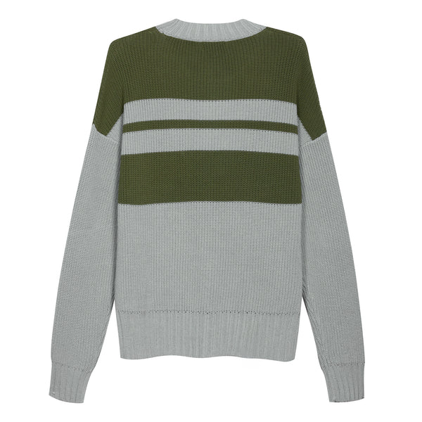 Girocollo in maglia Bicolor con Rotture - Immagine 4