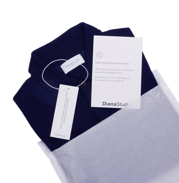 Polo in maglia in Lyocell - Variante Blu Navy - Immagine 7