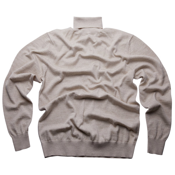 Turtleneck in 100% extra-fine Merino wool