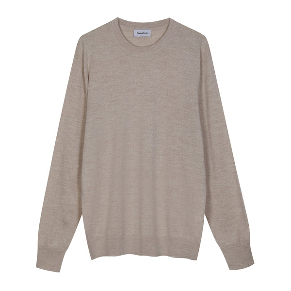 Crewneck in 100% extra-fine Merino wool