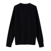 Merino wool blend cardigan with henley collar
