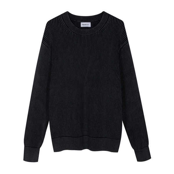 Girocollo in Cotone decolorato artigianalmente