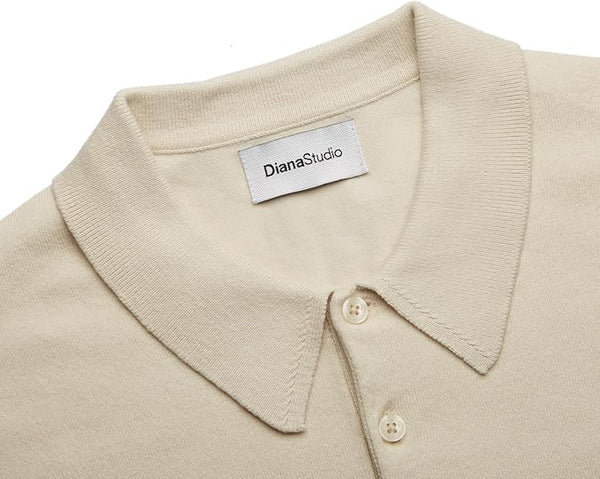 Polo Rasata in Maglia - Variante Ecru - Immagine 4