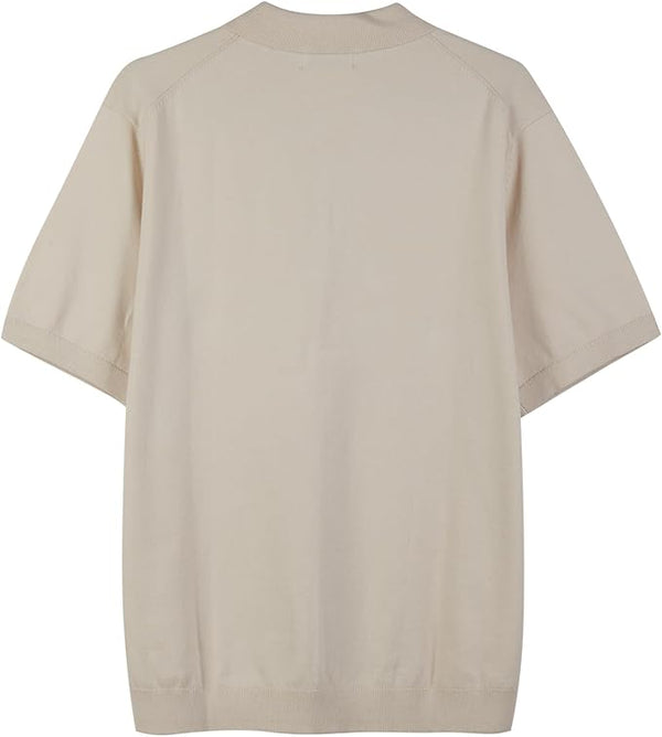 Polo Rasata in Maglia - Variante Ecru - Immagine 5