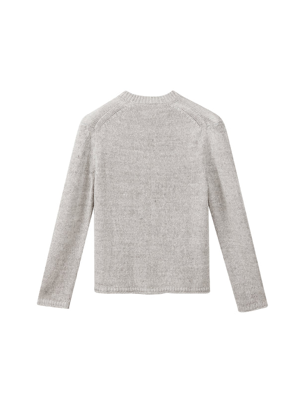 Scollo a V in Lino e Seta