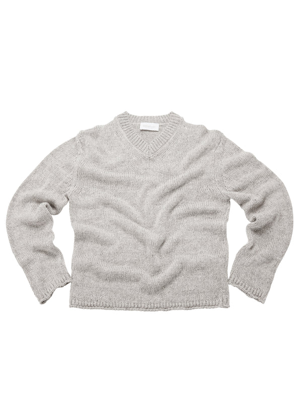 Scollo a V in Lino e Seta