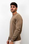 Girocollo in Magliain Cotone - Variante Beige-taupe - Immagine 2