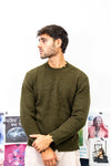 Girocollo garzato in misto Alpaca