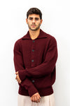 Giacca con bottoni in Lana Merino Extrafine