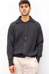 Giacca con bottoni in Lana Merino Extrafine