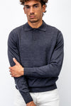 Polo shirt in 100% extra-fine Merino wool