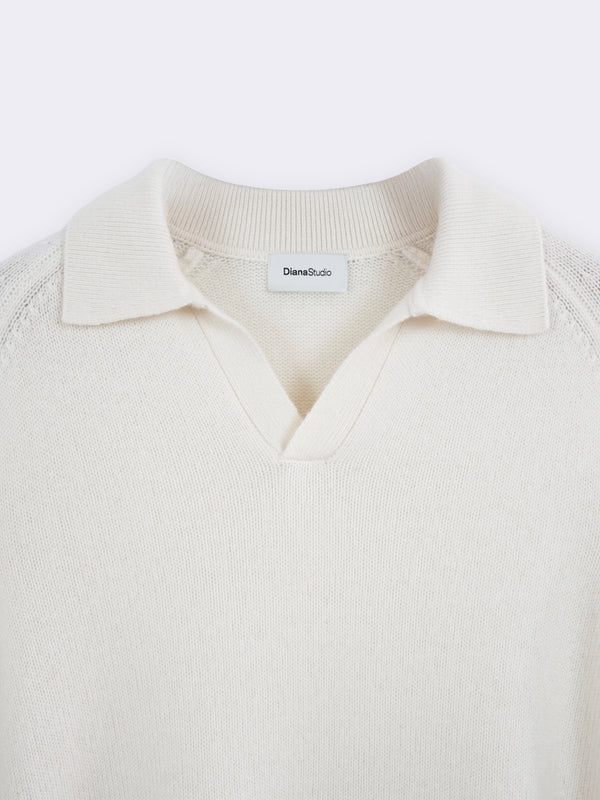 Poloshirt aus reinem Kaschmir