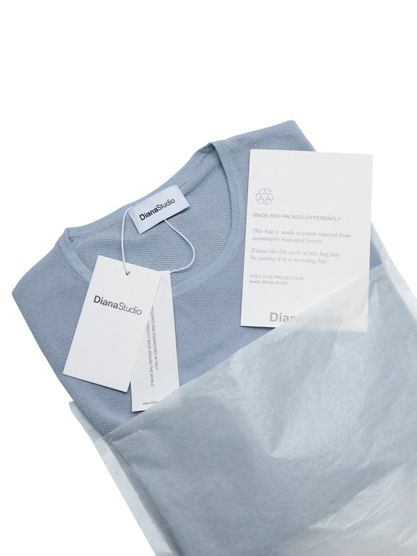 Girocollo in Cotone leggero con microstruttura