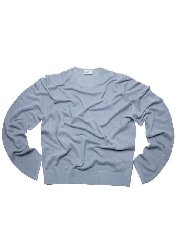 Girocollo in Cotone leggero con microstruttura