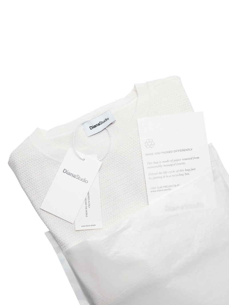 T-Shirt in Cotone leggero con struttura