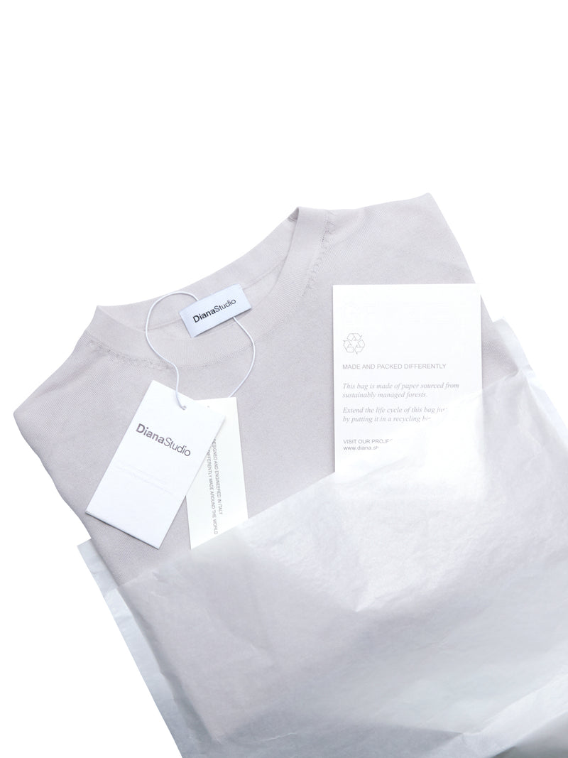 T-shirt in Cotone e Seta