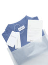 Polo con scollo a V in Cotone e Seta