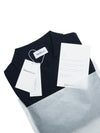 Polo con scollo a V in Cotone e Seta