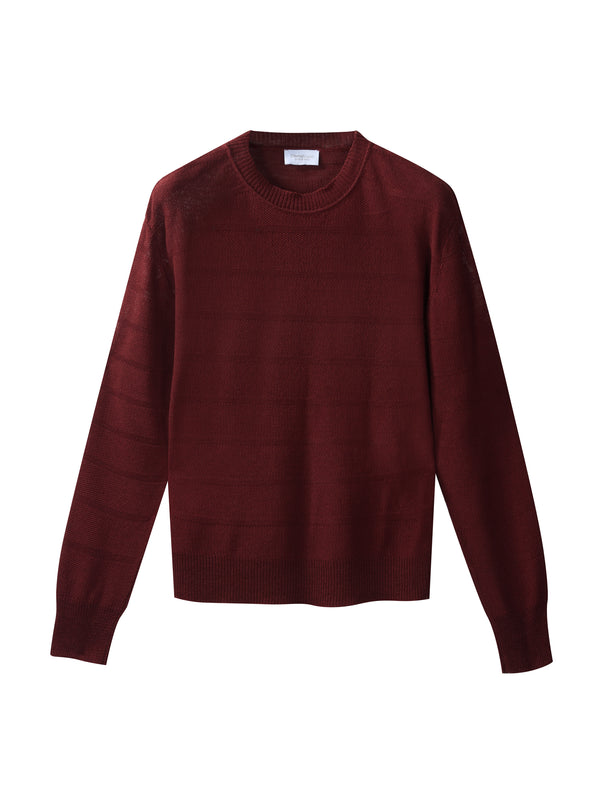 Girocollo in Lino in punto chicco di riso