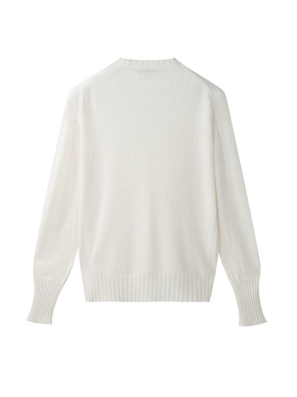 Girocollo in Lino e Cashmere