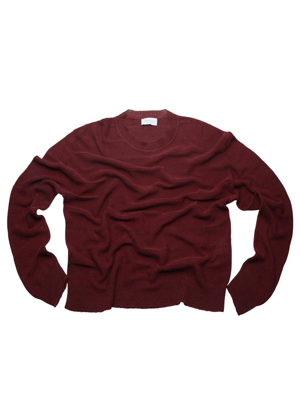 Girocollo in Lino in punto chicco di riso