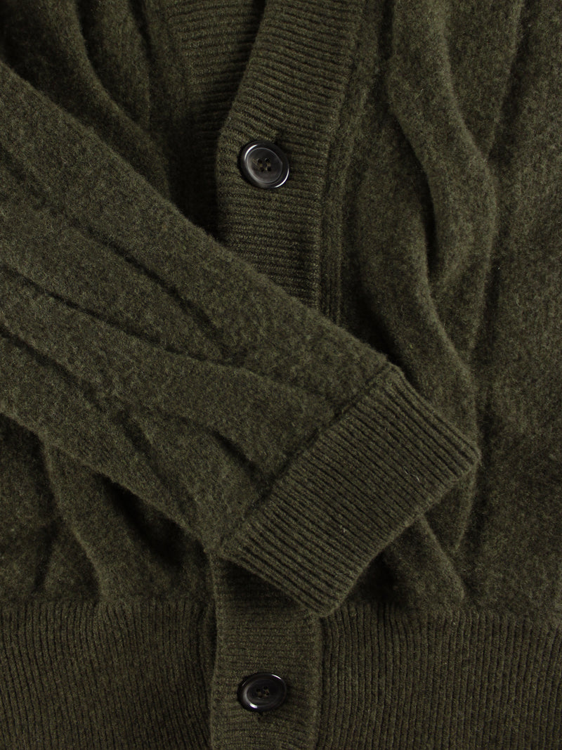 Cardigan aus reiner Wolle mit Filzeffekt