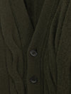 Cardigan aus reiner Wolle mit Filzeffekt